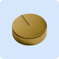 4.0 Pressure Knob: Brushed Brass