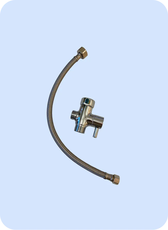 Childproofing Kit: Mega Adapter with Shutoff Valve and Compatible Hose